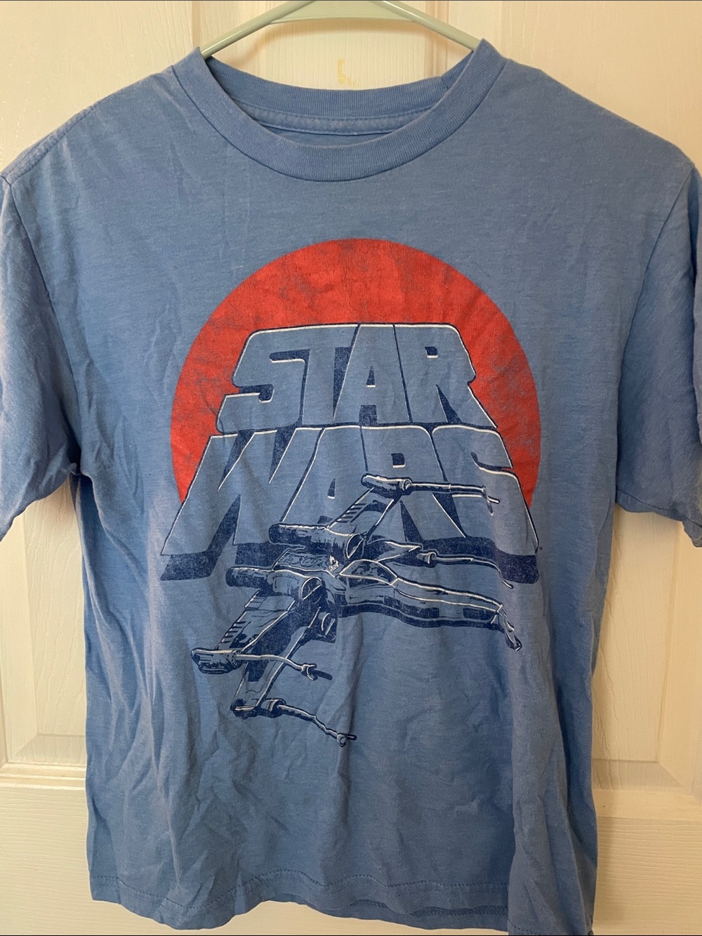 Star Wars Blue Tee with Red Sun Graphic